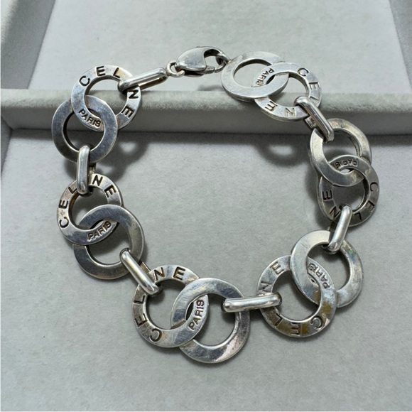 Celine Vintage Silver Necklace & Bracelet Matching Set - Picture 4 of 6